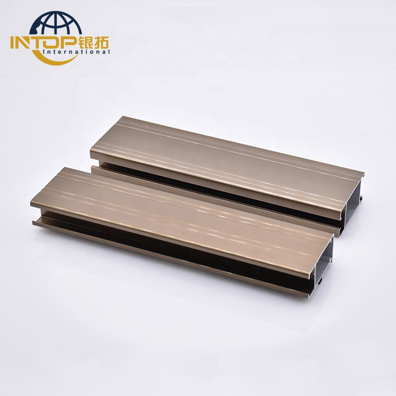 Buy Flexible Tube Anodized Champagne Aluminium Sliding Door Profile ...
