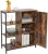 Import Floor Storage Adjustable Shelves Rustic Free Standing Cupboard Solid Living Room Furniture Display Wooden Sideboard Cabinet from China