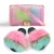 Import Fluffy Fur Slides Matching Jelly Purses Set, Rainbow And Solid Color Jelly Bags Slippers Shoes For Women Ladies Kids from China