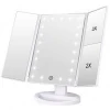 Fold Led Lighted Hollywood Vanity Makeup Beauty Cosmetic Touch Screen Makeup Mirror With Light