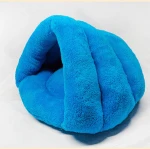 foldable washable best triangle plush slipper canopy cave cat bed