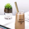 Food Grade 12mm Bubble Tea Straw Thick Drinking Stainless Steel Straw