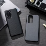 for Huawei P40 Pro Carbon Fiber Phone Case Nova7 Solid Wood Anti-fall Protective Cover Leather Back Case for Huawei Mate 20