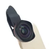 for iPhone Camera Lens, 2 in 1 Professional HD 0.45X Super Wide Angle Macro Lens, Clip-On Cell Phone Camera Lenses