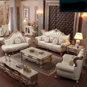 Foshan factory EUROPEAN antique style living room sofas top quality sofa set furniture living room furniture
