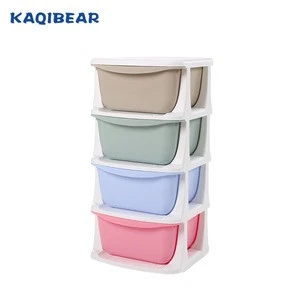 Free Sample Accept Customize Bathroom Kitchen Toy Storage Box Drawer Cabinet Kids Baby Child Plastic 5 Drawers Clothes Cabinet