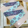 Free Sample Custom Printing Silk Satin Neckerchief Handle Wrap Twillies Silk Scarf