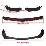 Front Bumper Lip Car Three-Segment Front Shovel, Carbon Fiber Front Lip
