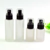 Frosted White Color Glass Sprayer Bottles 50ml 100ml with Cover