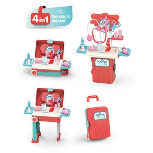 Funny 4 In 1 Suitcase Medical Devices Educational Diy Toys Set For Children