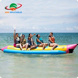 Funny Inflatable Water Games Flying Fish Tube Banana Boat For Sale