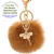 Import Fur Pom Pom Key Chain Fluffy keyrings Chaveiro Artificial Rabbit Hair Car Bag Ballet Girl Fur Pendant key chains from China