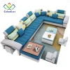 Furniture Factory Provided Living Room Sofas/Fabric Sofa Set 7 Seater Living Room Furniture CEFS001