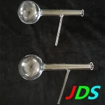 Fused quartz cigarette holder/ cup/boat , cylindrical glass tube, laboratory appliance
