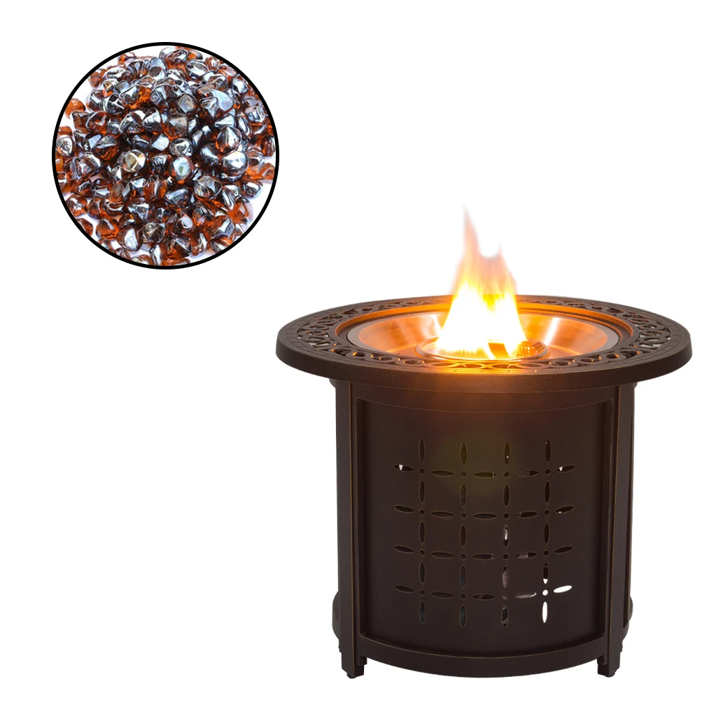 Garden Multi-function Gas Fire Pit Outdoor Table Top Fire Pit
