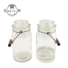 Garden supplies plant glass pots with handing handle and lid