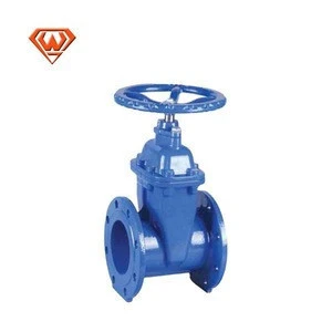German Standard Ductile Iron Flanged 6 Inch Water Isolation Resilient Seated Gate Valves