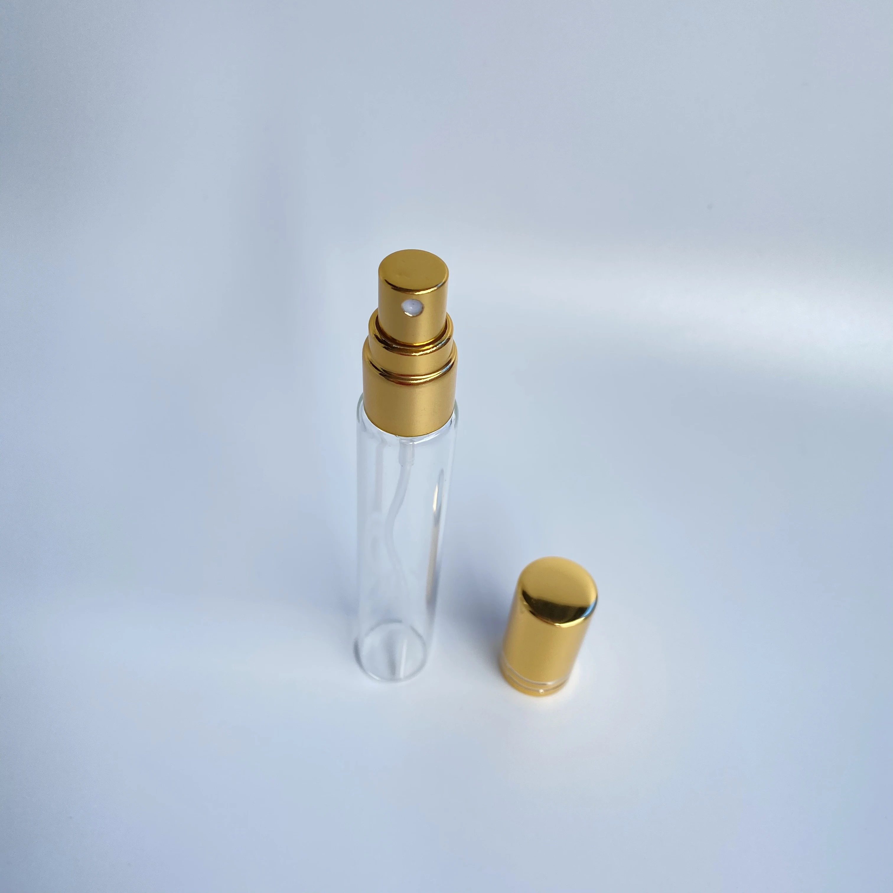 Glass perfume bottle 15ml golden perfume bottle perfum glass spray bottle
