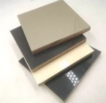 Gloss warm white  acrylic  light weight furniture ply panels  for motorhome  furniture
