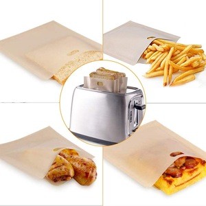 Gluten free Heat Resistant Reusable Non-Stick toaster bags snake pockets for microwave