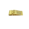 Gold brass material fashion decoration custom metal garment clips