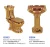Import Golden color commode bathroom set gold wc toilets bowl and pedestal basin for Luxury hotel from China