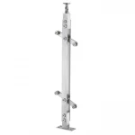 Good Quality Glass Railing Balustrades Post Stainless Steel Stair Handrails