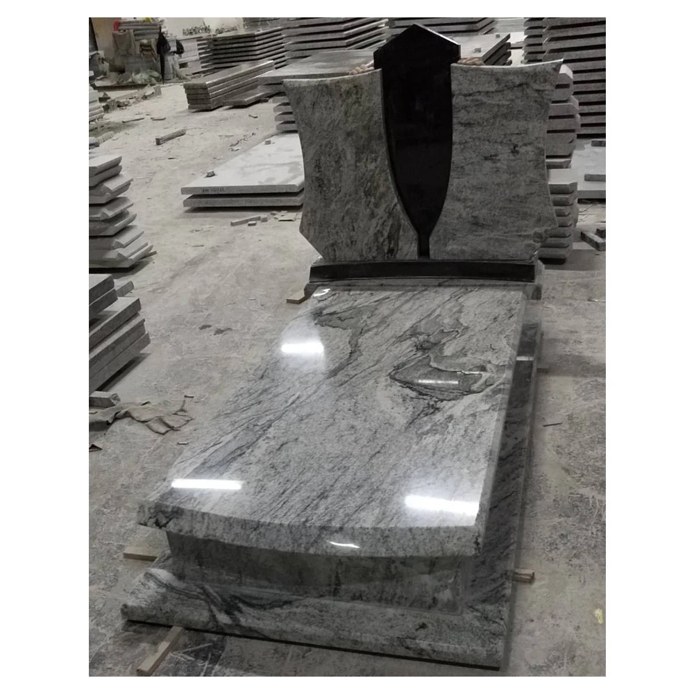 Granite Tombstones and Monuments with Angels German Style Viscount White Memorial Stone