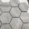 Grey hexagon marble mosaic wall tile for decoration