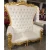 Import Grey leather salon furniture waiting sofa 3 seats salon waiting chair bench for hair salon from China