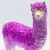 Import Hand Painted Glitter Pink Purple Standing Art Lama Decoration Display Decor Poly Resin Brass Animal Statue Resin Craft Supplies from China