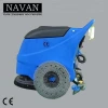Hand pushed scrubber dryer commercial grade floor cleaner with vacuum