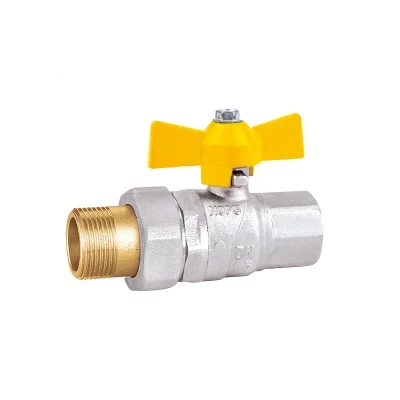 Handle in Aluminum Union Brass Natural Oil Gas Ball Valve