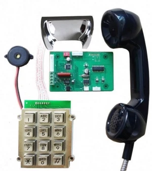 Handset telephone kits with standard 12 keys keypad