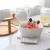 Import Heart shape porcelain salad fruit bowl with bamboo stand from China