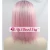 Import Heat Resistant Hiperlon Fiber Middle Part Short Straight Bob Dark Roots Two Tone Lace Front Synthetic Ombre Pink Wig for Women from China