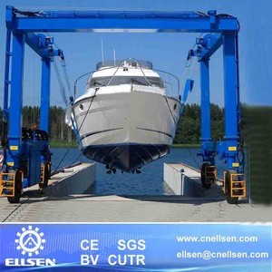Heavy duty 100t 200t 300t 400t 500t 800t Boat Lifting gantry crane for shipyard yacht
