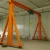 Hebei customized mini light weight adjustable electric portable single girder rail gantry crane