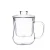 Import High Borosilicate Heat Resistant Teapot Infuser Teapot Set With Cup Glass Teapot from China