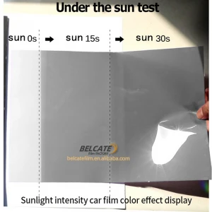 High Class Photochromic Colorful Car Paint Protection Headlight Film