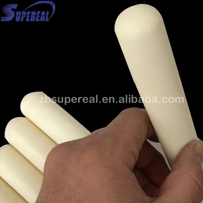 High purity ivory 99.5% al2o3 insulation one end closed alumina ceramic pipe tube
