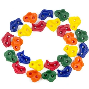 high quality 25PCS plastic kids indoor or outdoor playground climbing wall rock holds stone wholesale factory