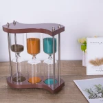 high quality 3 5 7 minute wooden sand timer hourglass