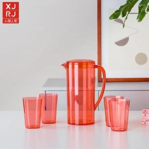 high quality eco friendly  transparent colored household kitchen drinking  PS plastic water kettle