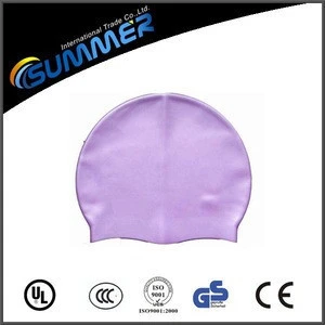 High quality Flexible water proof silicone swim cap/swimming cap