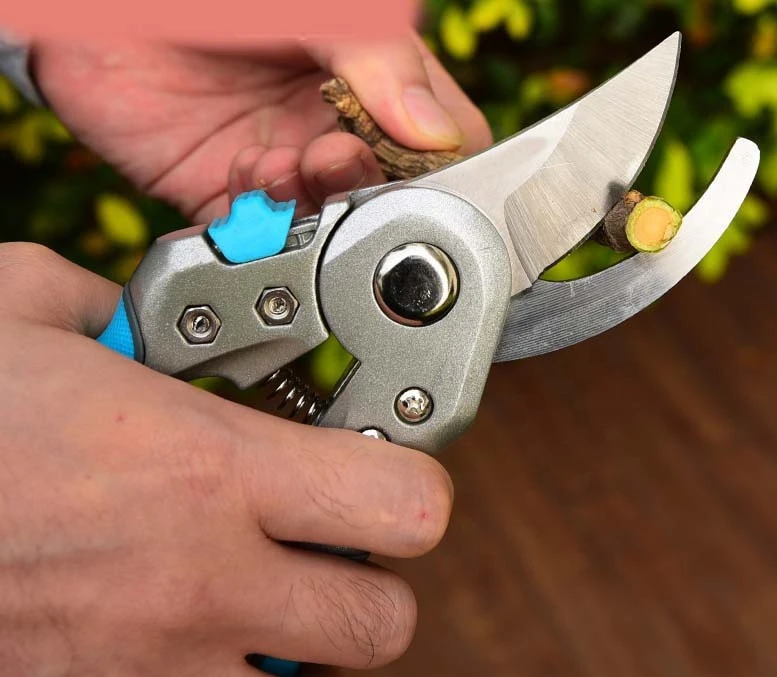 High quality Garden shears Garden Pruner, Garden bypass Pruning Scissors with rubber TPR handle