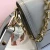 High quality genuine single-shoulder chain alloy hexagonal 24K gold messenger bag women fashion handbag hardware accessories12mm