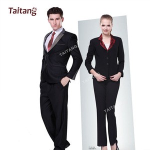 high quality hot sell Latest cheap stylish teachers hotel uniform for women