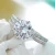 Import High quality large stone 925 stamped silver ring with custom made logo design wedding ring for women wholesale from China