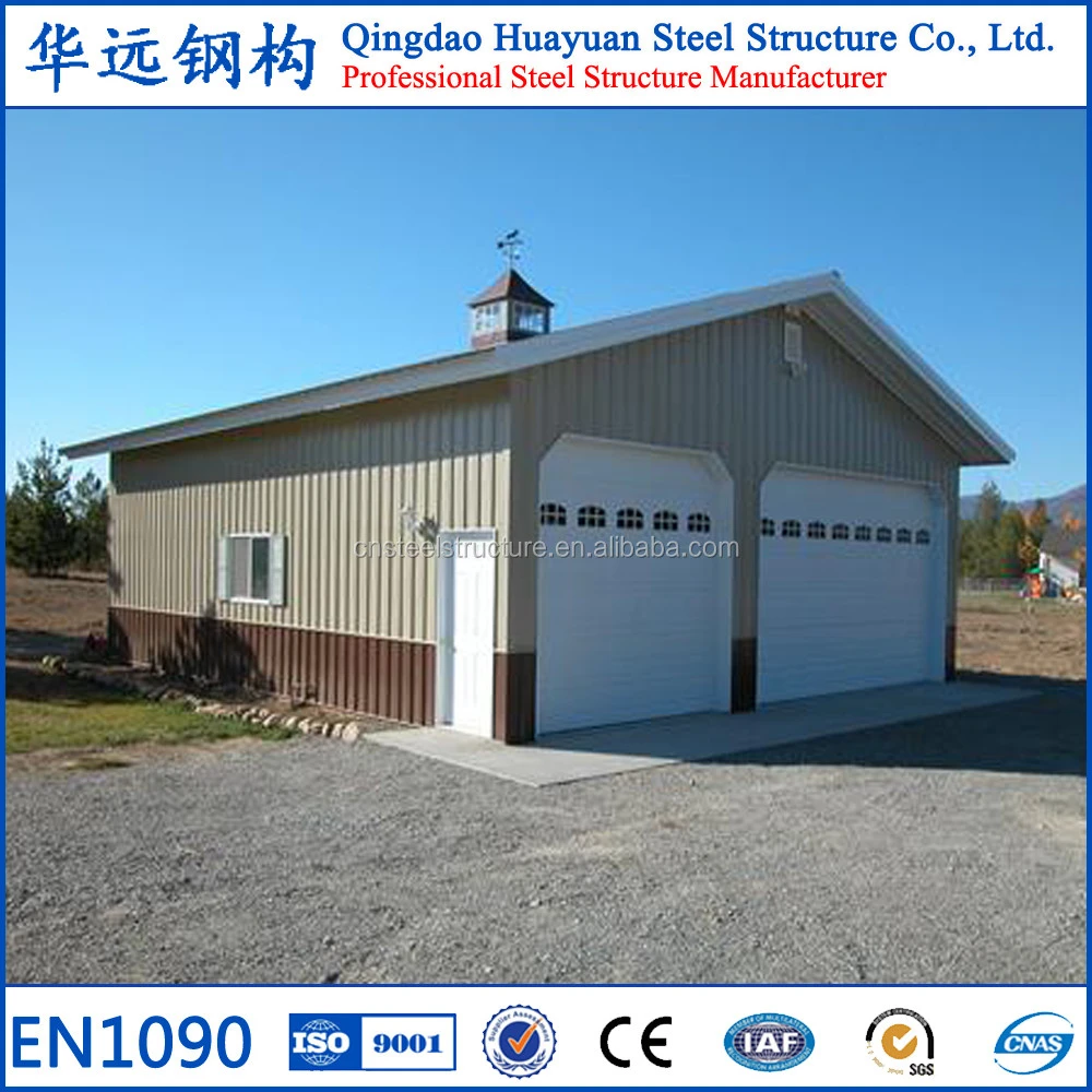 High quality pre-engineered steel structure car garage with CE certificate